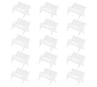 Mipcase 15 pièces Miniature Banc pour Maison de Poupée Accessoires Décoratifs pour Micro Maison Mobilier Miniature pour Décoration Intérieure