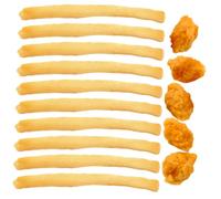 Mipcase 15 pièces Modèle Frites et Poulet Frit Réaliste Cuisine pour Décoration Jeu Dimitation