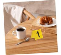 Mipcase 15 pièces Set de Marqueurs Numérotés Plastique Jaune et Noir Marqueurs de Table Polyvalents pour Restaurant Accessoires de Jeu et Décorations de Crime Stable et