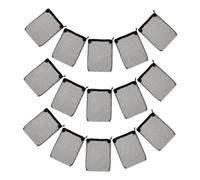 Mipcase 15pièces Sacs Filtrants Maille pour Aquarium Pochette Zippée pour Filtre Anneaux Céramique Sacs Filet Polyester