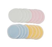 Mipcase 16 pièces Disques Démaquillants Réutilisables Fibre de Double Couche Lingettes Visage Lavables avec Sac de Lavage Doux et Adaptés à Types de Peau Bleu Rose