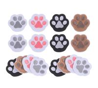 Mipcase 16 Pièces Patchs Paw Print Colorés Autocollants Coudre Appliques DIY Résistantes pour Vêtements Sacs Vestes et Casquettes Patchs Brodés Lavables et Réparateurs