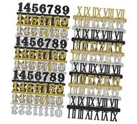 Mipcase 18 Pcs Accessoires D'horloge Murale Numéros D'horloge De Remplacement Cadrans D'horloge Pour L'artisanat Accessoires D'horloge Roman Number Horloge Bricolage Plastique