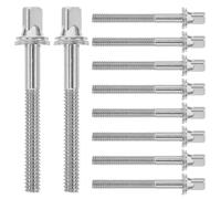 Mipcase 18 Tiges de Tension M5 X 45 MM pour Batterie - Kit Visserie pour Instruments de Percussion - 18 Pièces de Rechange Solide pour Montage et Accordage - Accessoires pour Batterie