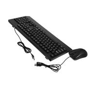 Mipcase 1Ensemble Clavier de Jeu USB avec Souris Ergonomique Câblé pour Bureau à Design Compact et Confort Optimal