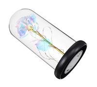 Mipcase 1Pièce Rose Artificielle Immortelle Base Noire Et Lumières Décoration pour Anniversaire Et Saint Valentin