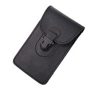 Mipcase 1pièce Vintage Fanny Pack Ceinture Multifonctionnelle Homme Sacoche PU Noir pour Téléphone Et Accessoires pour Randonnée Camping Et Activités Extérieures