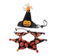 Mipcase 2 Ensembles Écharpe d'halloween Costumes De pour Petits Chiens Couvre-Chef d'halloween pour Ornement De Chapeau De Foulard Accessoires d'halloween Chat Feutrine