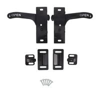 Mipcase 2 Ensembles Kit de Loquets et Poignées de Porte Moustiquaire pour Camping-Car Compatible Gauche et Droite Installation Facile Sécurité Renforcée pour Caravanes et Remorques de