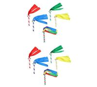 Mipcase 2 Ensembles Pompons De Sport Costume De Pom-pom Girl Cheer Girl Pompons Louez Les Drapeaux De Danse Pompons De Pom-pom Girl Ruban Bravo Pom Battant Acclamation 5 Pièces * 2