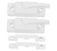 Mipcase 2 Ensembles Verrou de Fenêtre à Guillotine Verrou de Fenêtre Suspendu en Alliage de Zinc Blanc Entraxe 53mm Lot de Sets de Paires et Portes Familles