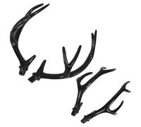 Mipcase 2 paires Accessoires de Costume DIY Cornes de Cerf Réalistes Serre-tête Fausse Faune pour Halloween Décoration Cosplay Légère et Confortable pour Adultes