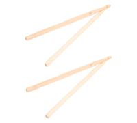Mipcase 2 paires Baguettes de Batterie Bois Érable Courtes Baguettes Percussion Pratiques pour Garçon Fille et Adultes Surface Lisse et Durable Accessoire pour Instruments de Musique