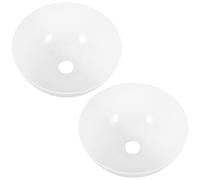 Mipcase 2 pièces Abat-jour Plastique Demi-sphère pour Lampe Diffuseur Lumière Douce Remplacement pour Plafonnier Applique Murale et Lampadaire