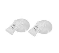 Mipcase 2 Pièces Accessoires d'aquarium Accessoires pour Aquariums Accessoires pour Clip Alimentaire d'aquarium Filet Aquarium à Pinces à légumes Clip Ventouse algues Outil d'alimentation