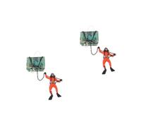 Mipcase 2 Pièces aménagement paysager de Piscine d'aquarium réservoirs Poisson air Decor Aquarium Décoration pour Aquarium décoration d'aquarium décoration de Plongeur d'aquarium Plastique