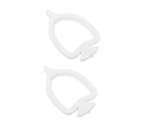 Mipcase 2 Pièces Anneau d'alimentation pour Aquarium Deux Tunnel à Poissons pour Aquarium Réservoir Aquarium Nettoyer Anneau d'alimentation des Poissons Filets Trousse Anneaux PVC Blanche