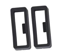 Mipcase 2 Pièces Bague En Silicone Pour Montre Bandes Boucles Compatible Silicium Groupe Poignet Ajuster Anneau De Bande De Montre Montre-bracelet Entraînement Ajustable Accessoires Black