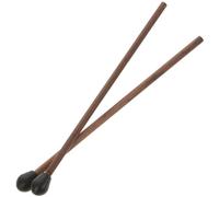 Mipcase 2 pièces Baguettes de Percussion pour Tongue Drum Lot de Maillets Bois avec Tête Silicone Accessoires Musique Durable et Réutilisable pour Pratique et Apprentissage