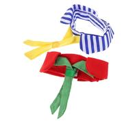 Mipcase 2 Pièces Bird Tie Collar for Small Pets Lightweight Polyester Striped Necktie for Parrots Chicks Goose Quick Release Decorative Accessory and Photo