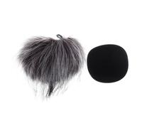 Mipcase 2 pièces Bonnette Microphone Vent Mousse et Fourrure Protection Pare Brise pour Micro pour Zoom de Bruit et Facile à Nettoyer