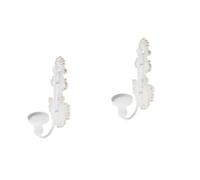 Mipcase 2 Pièces Bougeoir mural rétro bougeoir ancien Support de chandelier Bougeoir mural style européen Décoration murale bougeoir bougeoirs en métal bougeoir en métal le fer blanche