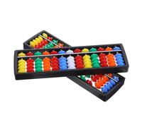 Mipcase 2 pièces Boulier Plastique Perles Outil Éducatif Chinois pour Calcul Mental et Portable Matériel Sûr pour Garçon Fille et Bureau