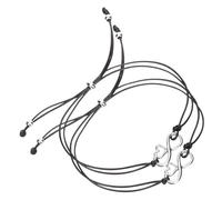 Mipcase 2 pièces Bracelets Fille Acier Inoxydable avec Charme Coeur Ajustable pour Anniversaire Fête des Mères et Rentrée Scolaire