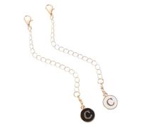 Mipcase 2 Pièces Breloque Lettre Pour Gobelet Breloque Fantaisie Suspendue Chaîne Pour Anse De Tasse Pendentif Décoratif Lettre Anglaise Décoration De Gobelet à Chaîne