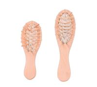Mipcase 2 pièces Brosse à Cheveux Bois Naturel Coussin Ergonomique pour Massage Doux Du Chevelu Démêlage Confortable Adaptée Cheveux Épais et Brushing Usage Maison et Couleur Aléatoire
