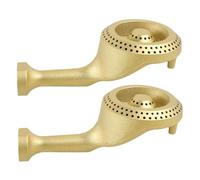 Mipcase 2 Pièces Cast Iron Gas Stove Burner Heads Replacement Caps for Kitchen Cooking with Even Flame Control and Easy Maintenance