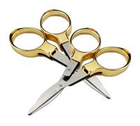 Mipcase 2 pièces Ciseaux Pliants Multifonctions Inox Ciseaux Portables pour Voyage et Loisirs Créatifs Poignée Ergonomique Coupe Précise pour Couture et Bricolage