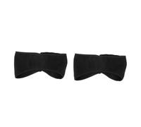 Mipcase 2 Pièces couvre-chef bonnet chaud casquette chaude bandana Cache-oreilles de protection headband autocollants protecteurs d'oreilles bandeau chaud coiffe pour l'hiver polaire Black