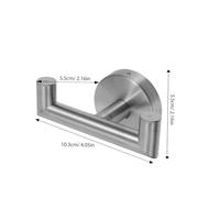 Mipcase 2 pièces Crochet Double Acier Inoxydable pour Serviettes et Peignoirs Accroche Murale Multifonction pour Salle de Bain et Porte à Lhumidité et Facile à Installer