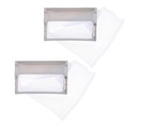 Mipcase 2 Pièces Écran Filtrant Pour Lave-linge Vide Éponge Filet Trousse Attrape-cheveux Sèche-cheveux Cafetière Poubelle Réservoir De Stockage De Lait Maternel Boîte Écran De Filtre