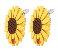 Mipcase 2 pièces Embrasses Rideaux Pince Fleur Tournesol Jaune Accessoires Clips Pratiques et Élégants pour Salon Chambre Bureau Installation Rapide