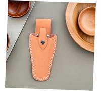 Mipcase 2 Pièces Étui Cuir Épais pour Sécateurs et Outils de Jardinage Pochette Robuste pour Pinces et Couteaux Lot de Marron et Jaune Protection Renforcée pour Coupe Branches et Haies
