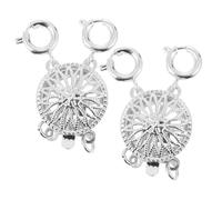 Mipcase 2 pièces Fermoir Collier Multi Couches Inoxydable Boucle Sécurisée Résistante Ternissure Connecteurs pour Bijoux DIY pour Bracelets et Colliers