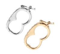 Mipcase 2 pièces Fermoirs Raccourcisseurs de Collier Perles Doré et Platine Connecteurs Durables pour Bijoux DIY Lot de Accessoires Élégants pour Bracelets et Colliers