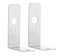 Mipcase 2 Pièces Galvanized Shaped Trailer Light Mounting Brackets For Truck Rv Boat Utility Trailers Durable Angle Iron Tail Light Holders