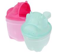 Mipcase 2 Pièces Gobelet de Rinçage pour Shampoing Bébé en Pp et Tpe Léger et Résistant, Forme Dessin Animé Créative, pour Laver les Cheveux