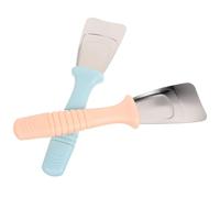 Mipcase 2 pièces Grattoir à Glace Acier Inoxydable Pelle Dégivrage Réfrigérateur et Congélateur Outil Cuisine Déglaçant Ergonomique pour Enlever Glaçons et Givre