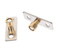 Mipcase 2 pièces Guide Plancher Porte Coulissante Butée Rail Bas avec Nylon Support Robuste pour Portes de Maison et Armoires Installation Facile