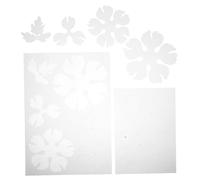Mipcase 2 Pièces Hair Accessory Shrink Sheets Semi Transparent Peony Design Pre Cut Plastic Film for DIY Floral Crafts and Hairpin Embellishments