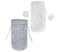 Mipcase 2 Pièces Housse pour Bouteille de Vin Pochette pour Bouteille de Vin Effervescente Manchon Pratique pour Transport
