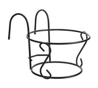 Mipcase 2 Pièces Jardinière en Fer Balustres en Métal Décorations Décor Floral Pot De Stockage De Fleurs Jardinière De Rail De Jardin Support pour Plante Le Fer