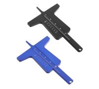 Mipcase 2 Pièces Jauge de de Roulement Portable Outil de Mesure pour Pneus de Voiture et Camion Calibre Vernier et Durable pour Inspection de Sécurité Routière