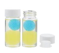 Mipcase 2 pièces Lot de Pinces à Épiler pour Cils avec Nettoyant Glue Remover Liquide Flacon Étanche avec Bouchon Silicone et Éponge Intégrée Accessoires Pratiques pour Couleur Aléatoire