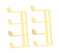 Mipcase 2 Pièces Lot Pinces à Partitions Métalliques pour Musique Clips Légers et Portables pour Guitare Piano Violon et Pupitre Maintien Sécurisé des Pages Extérieur et Pratique