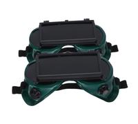 Mipcase 2 pièces Lunettes de Soudure avec Double Rabat Protection Maximale Contre Étincelles et Impacts Verres Anti-Buée Réglables pour Sécurité Oculaire Au Travail